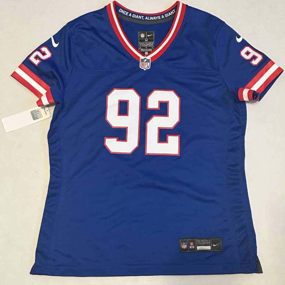 Women's New York Giants Michael Strahan Nike Royal Jersey size medium NWT